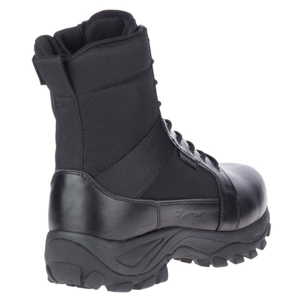 Bates Mens Fuse Side Zip Waterproof Black Boots (NWT) - Picture 4 of 5